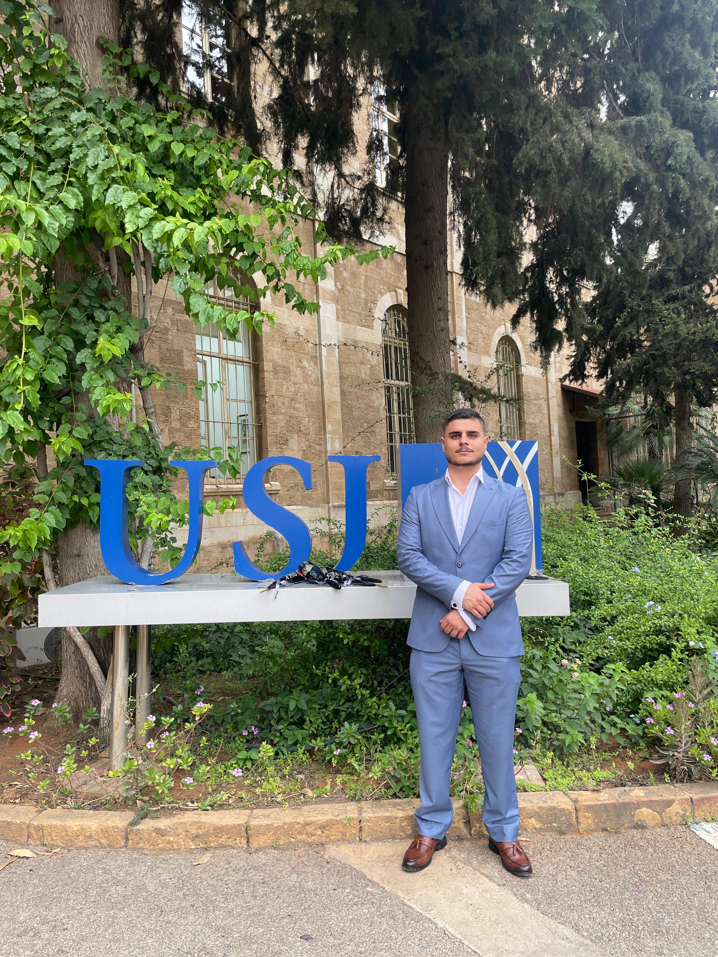 Portrait of physiotherapist Ray-Charbel Ibrahim